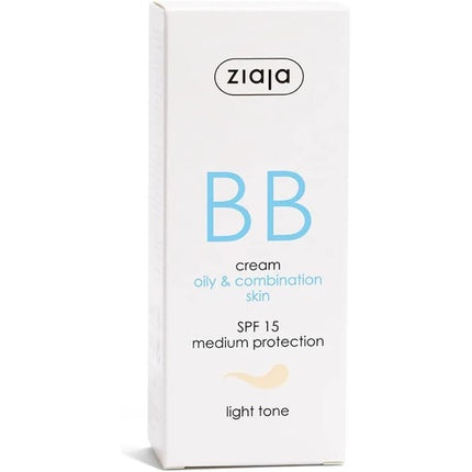 Crema BB Ziaja, ten gras și mixt, ton deschis, 50ml