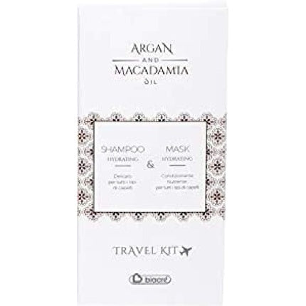 Kit Travel Shampoo și Mască de păr, Biacrè, Argan și Macadamia, 100ml + 100ml
