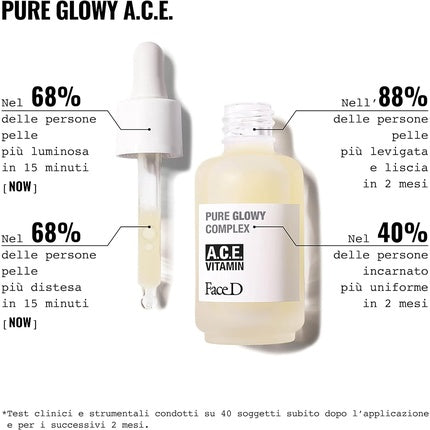 Ser anti-age Faced, Pure, vitamina A, C și E, 30 ml