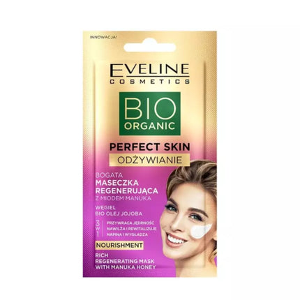 Masca regeneratoare Eveline, Bio Organic, miere Manuka, 8ml