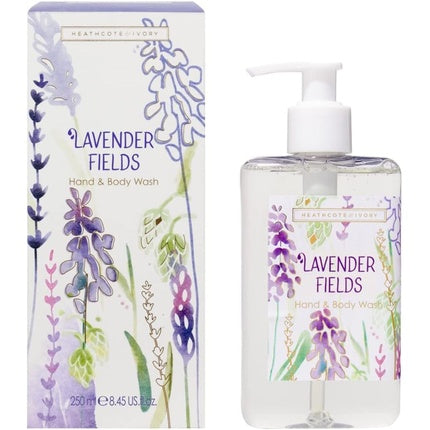 Spălătorie pentru Mâini și Corp cu Lavandă, Heathcote & Ivory, Lavender Fields, 250ml