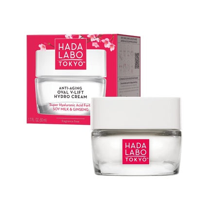 Hada Labo Tokyo Red Oval V-Lift Hydro Cream, Anti-Aging Face Cream, 50ml