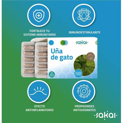 Supliment Uña de Gato Sakai, 60 capsule, vegetal