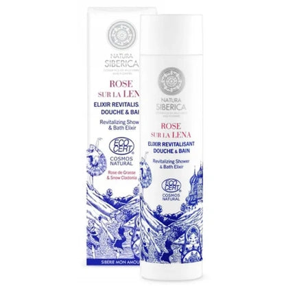 Gel de duș revitalizant Natura Siberica Lena Rose, 200ml