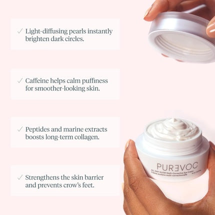 Cremă Ochi, Wonderskin, Purevoc, Alb, 15ml