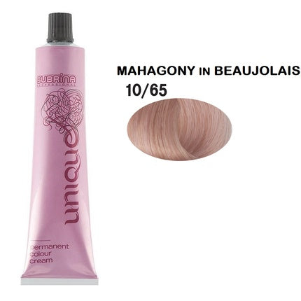 Subrina Professional Unique Permanent Hair Dye 1065 Light Blonde Mahogany 100 Ml