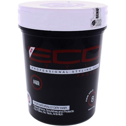Gel de păr, Eco Styler, Protein, negru, 946ml
