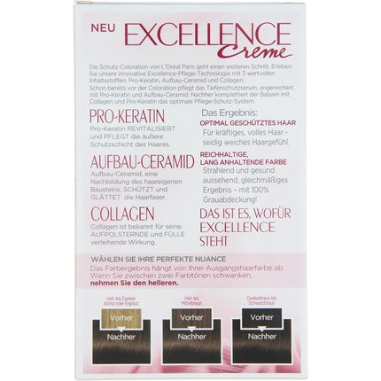 Vopsea de păr L'Oréal Paris Excellence Creme 5 Light Brown, 172ml