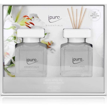 Set Cadou Parfum Ipuro White Lily Essentials, 50ml, 2 bucăți