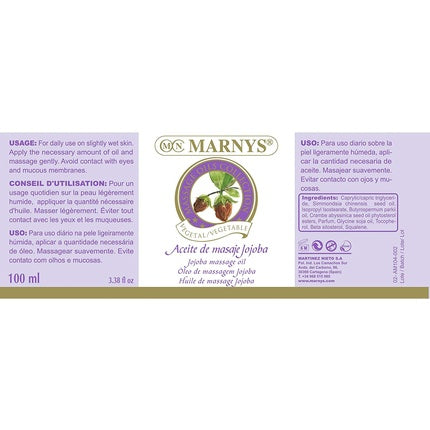 Ulei masaj, Marnys, Jojoba, 234g