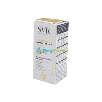 Crema Contur Ochi SVR Densitium pentru Piele Matură, Anti-riduri, Umflături, CERCURI ÎNTUNECATE, 15 ml