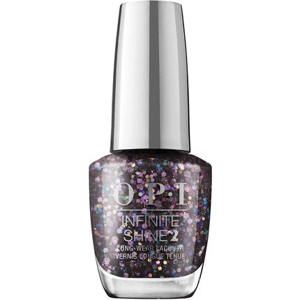 Lac de Unghii OPI Infinite Shine, Negru Sclipitor, 15ml