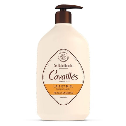 Gel de duș Rogé Cavaillès pentru piele sensibilă cu miere și lapte, 1L