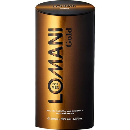 Parfum Lomani Gold EDT Spray 100 ml, sticlă neagră