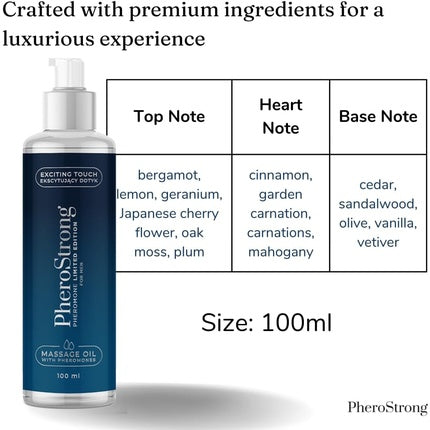 Ulei de masaj, Pherostrong, Limited Edition, feromoni, 100ml
