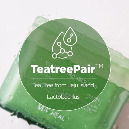 Mediheal Teatree Trouble Pad Square Cotton Facial Toner Pads, 247ml, Verde