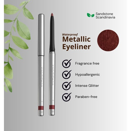 Eyeliner Sandstone Metallic Rezistent la Apă Roșu