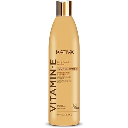 Condiționator pentru păr Kativa Luxury cu Vitamina E, Biotină și Bambus, 530 g