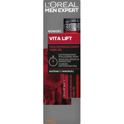 Gel anti-rid, L'Oreal, Men Expert Vita Lift, extract de vie franceza, 50ml