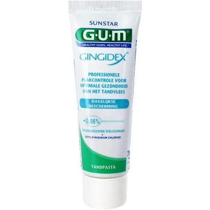 Gum Gingidex, Sunstar, Pasta dentifrice, 0.06% Gluconat de clorhexidină, alb-verzui