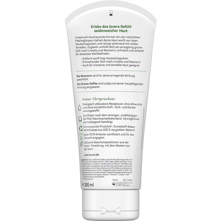 Exfoliant Corp, Lavera, Bio-Rosemary & Bio-Green Coffee, 200ml
