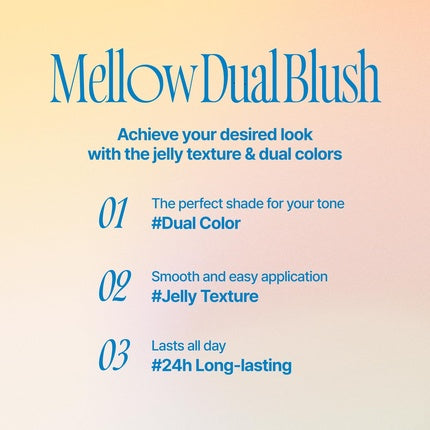 Mellow Dual Blush Nd02 Down Tempo - Textură Jelly, Dual Color