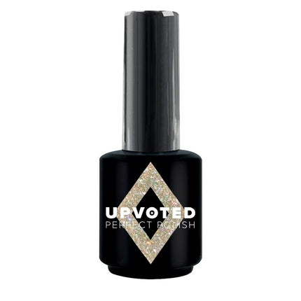 Gel Polish Upvoted #195 Golden Girl 15ml Glitter Auriu