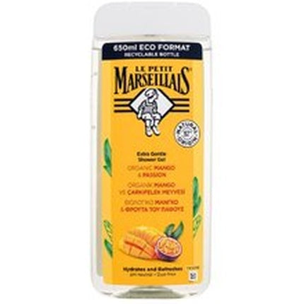 Gel de duș Extra Gentle Organic Mango & Passion, Le Petit Marseillais, 650ml