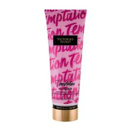 Loțiune Corporală Victoria's Secret Temptation Shimmer, Culoare Roz, Capacitate 244g, Design cu Scris