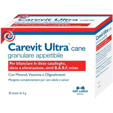 N.B.F. Lanes Carevit Ultra Cane, Granule Apetibile, 30 Buste de 4g