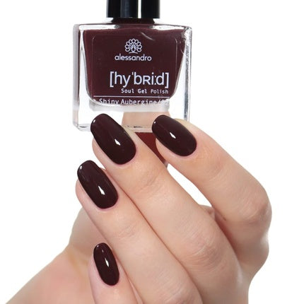 Lac de unghii, Alessandro, Shiny Aubergine, 8ml