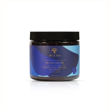 Cremă de păr, As I Am, Dry & Itchy Scalp Care Cowash, Zinc Pyrithione, Ulei de Măslin, Ulei de Ceai