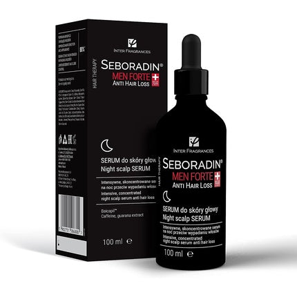 Ser tratament cădere păr, Seboradin Men Forte, cafeină, guarana, 100ml