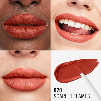 Ruj lichid, Rimmel, Lasting Mega Matte, Scarlet Flames