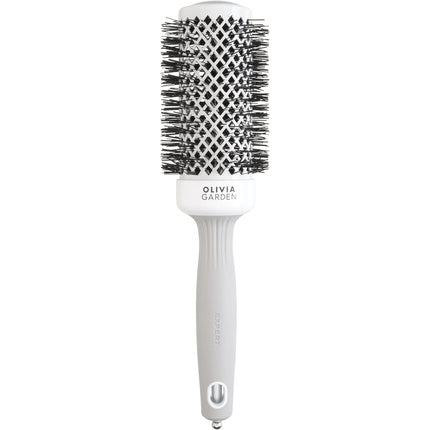 Perie păr, Olivia Garden, Expert Blowout Shine, alb și gri, 45mm