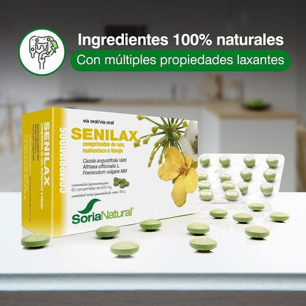 Tablete Soria Natural Senilax, 60 bucati, 600mg