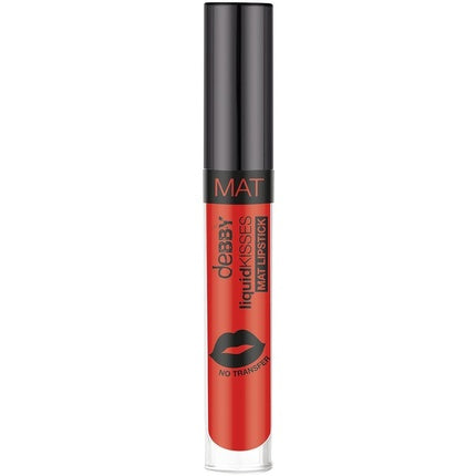 Ruj Mat Debby Liquid Kissed, 07 Fire Red