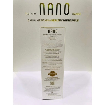 Apă de gură, Whitewash, Nano Whitening, alb