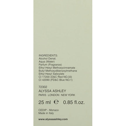 Parfum Alyssa Ashley Green Tea 25ml Verde
