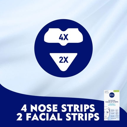 Benzi de Curatare Facială, Nivea Visage Clear-Up Strips, 20g