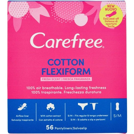 Pantalini Intimi Carefree Cotton Flexiform Fresh, 58 buc