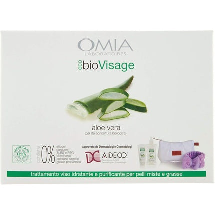 Set curățare față, Omia, Aloe Vera, 75ml + 200ml