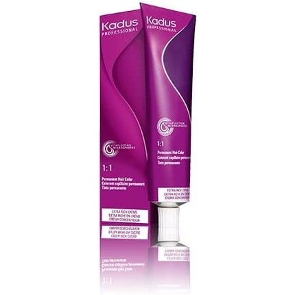 Cremă vopsea păr, Kadus Professional, Extra Coverage and Bright 5/37 Light Brown Golden Havana