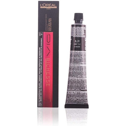 Vopsea de par, L'Oréal, DIA Richesse 8.31, Bej Auriu, 50ml
