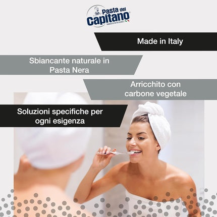 Pasta de dinti, Pasta Del Capitano, Carbone, alb-negru, 75ml