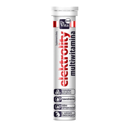 Supliment dietetic cu electroliți și multivitamine, DoMedVita, tub 20 tablete efervescente