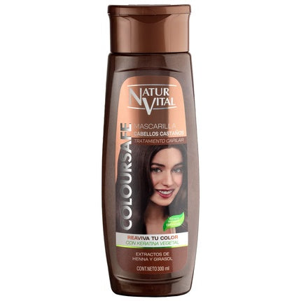 Masca de păr, Naturaleza Y Vida, Coloursafe, castaniu, 300ml