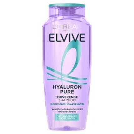 Șampon L'Oréal Paris Elvive Hyaluron Pure, hidratant cu acid hialuronic și salicilic, 290 g