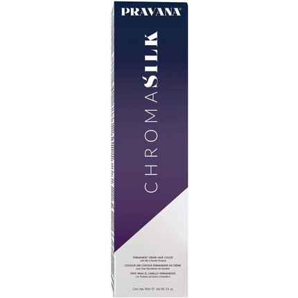 Vopsea de păr permanentă Pravana ChromaSilk cu mătase și keratină, 1 Negru, 85g