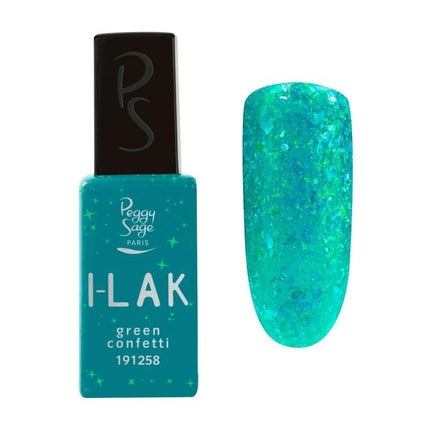 Lac de unghii, Peggy Sage, I-Lak, confetti verde, 11ml